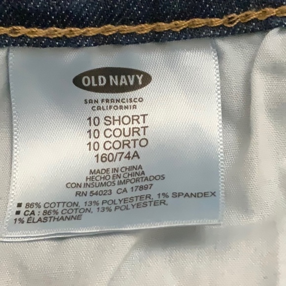 BLUE dark wash, jeans pants. Short. By Old Navy - Picture 9 of 9